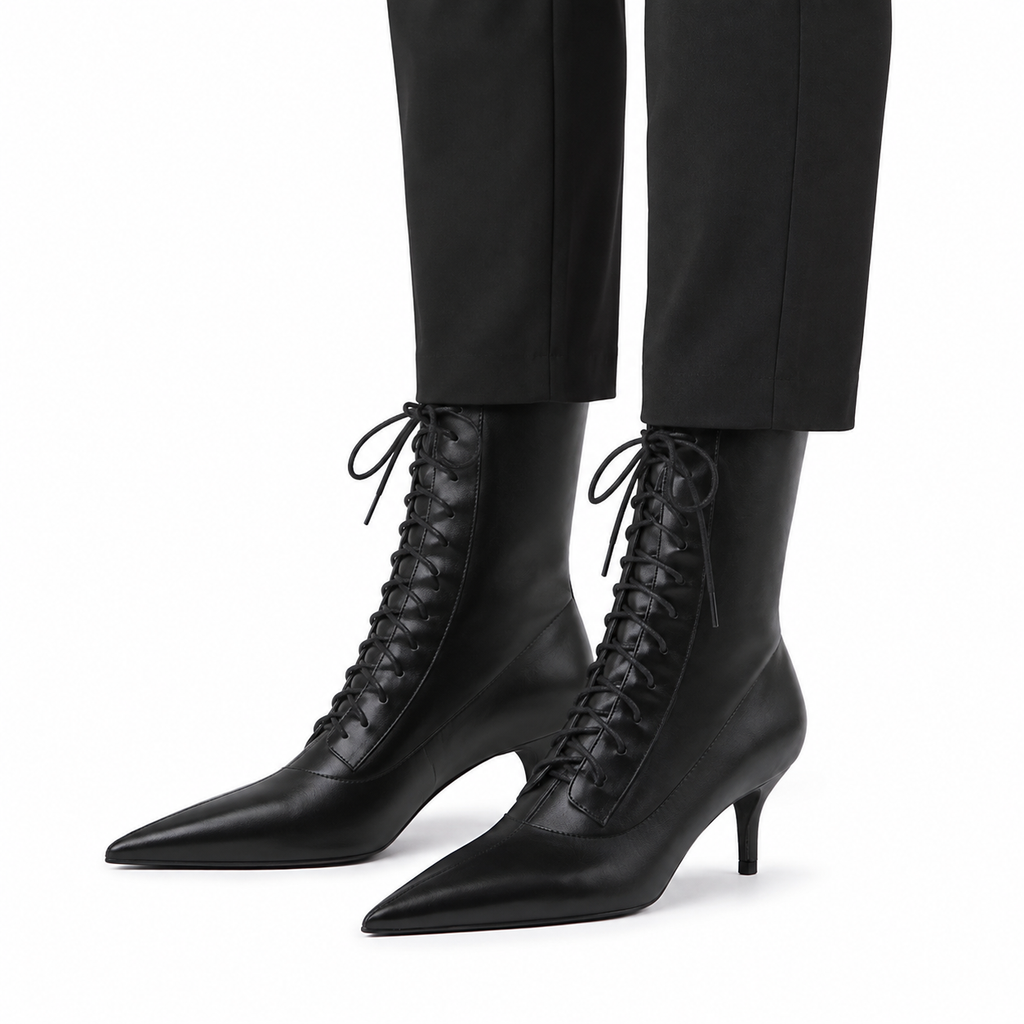 Bottes Femme à Lacets - Nicole