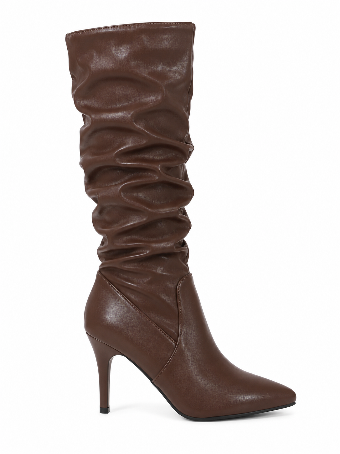 Bottes Femme Mollets Larges en Cuir - LOUISA