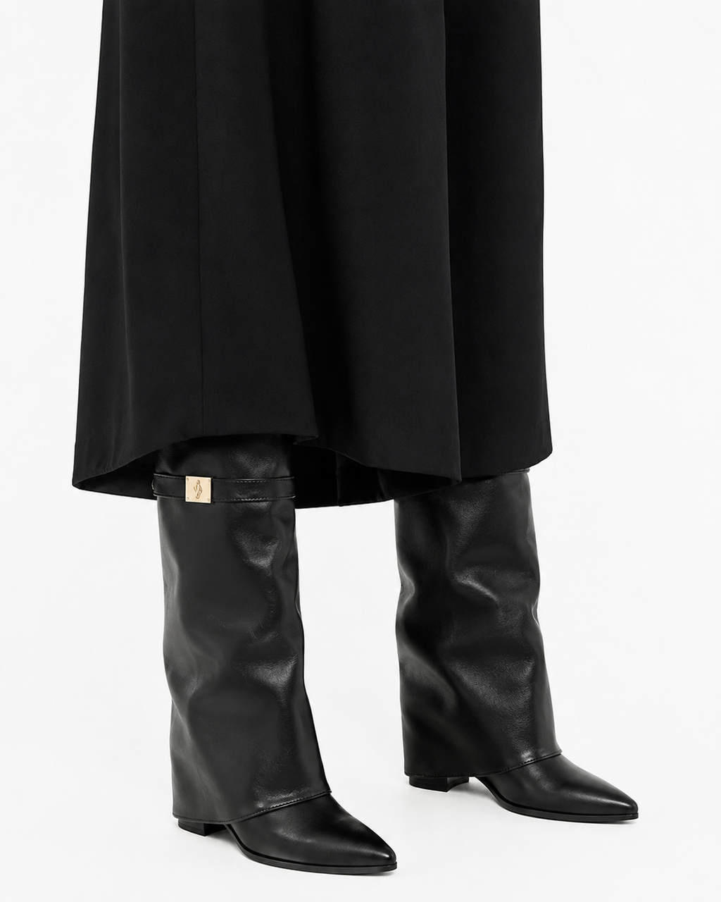 Bottes Femme Mollets Larges en Cuir - MARIA