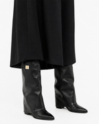 Bottes Femme Mollets Larges en Cuir - MARIA