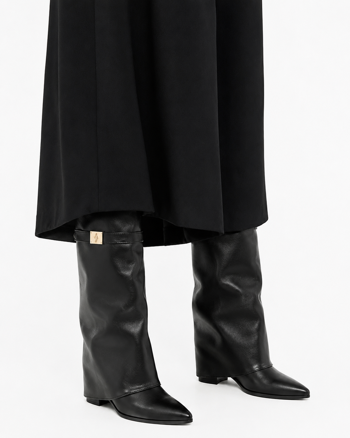 Bottes Femme Mollets Larges en Cuir - MARIA