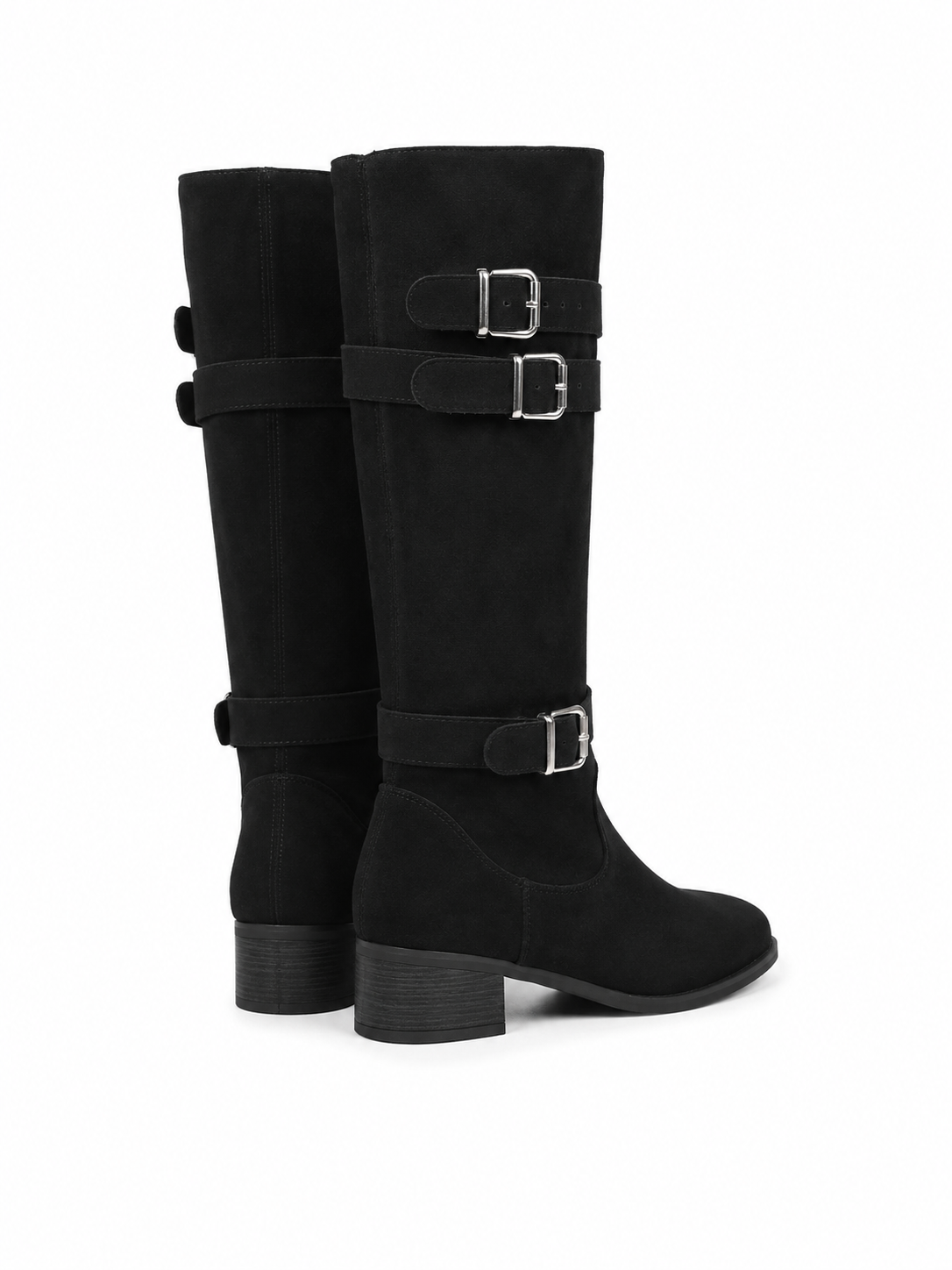 Bottes Femme Mollets Large en Daim - Amalia