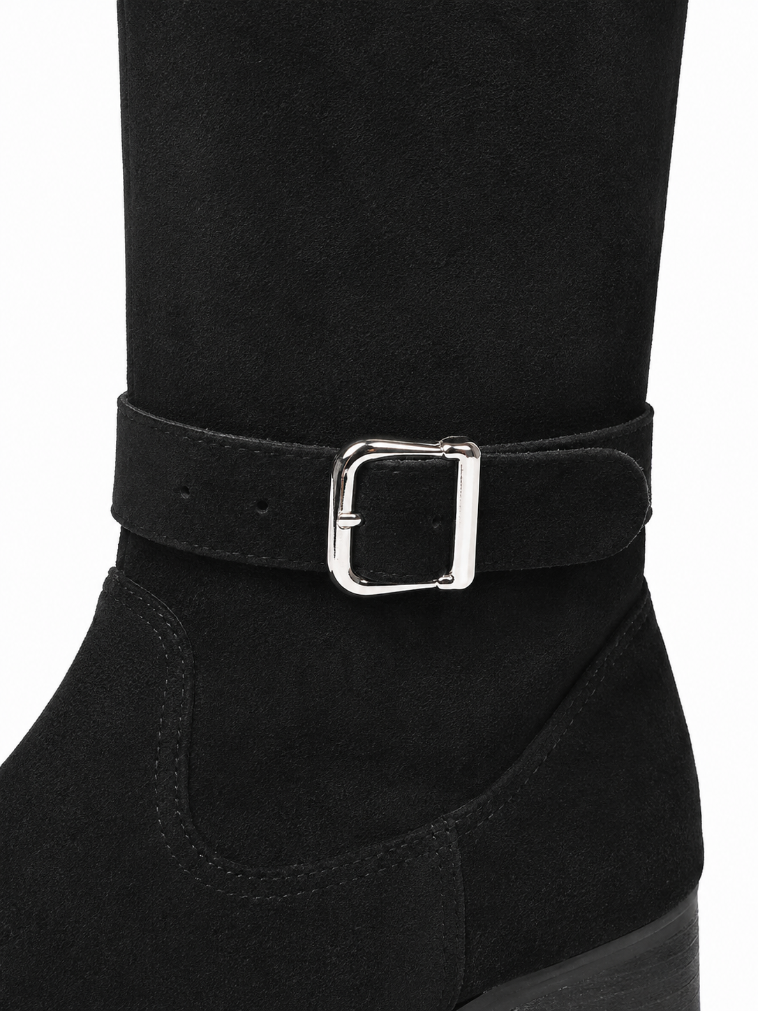Bottes Femme Mollets Large en Daim - Amalia
