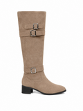 Bottes Femme Mollets Large en Daim - Amalia