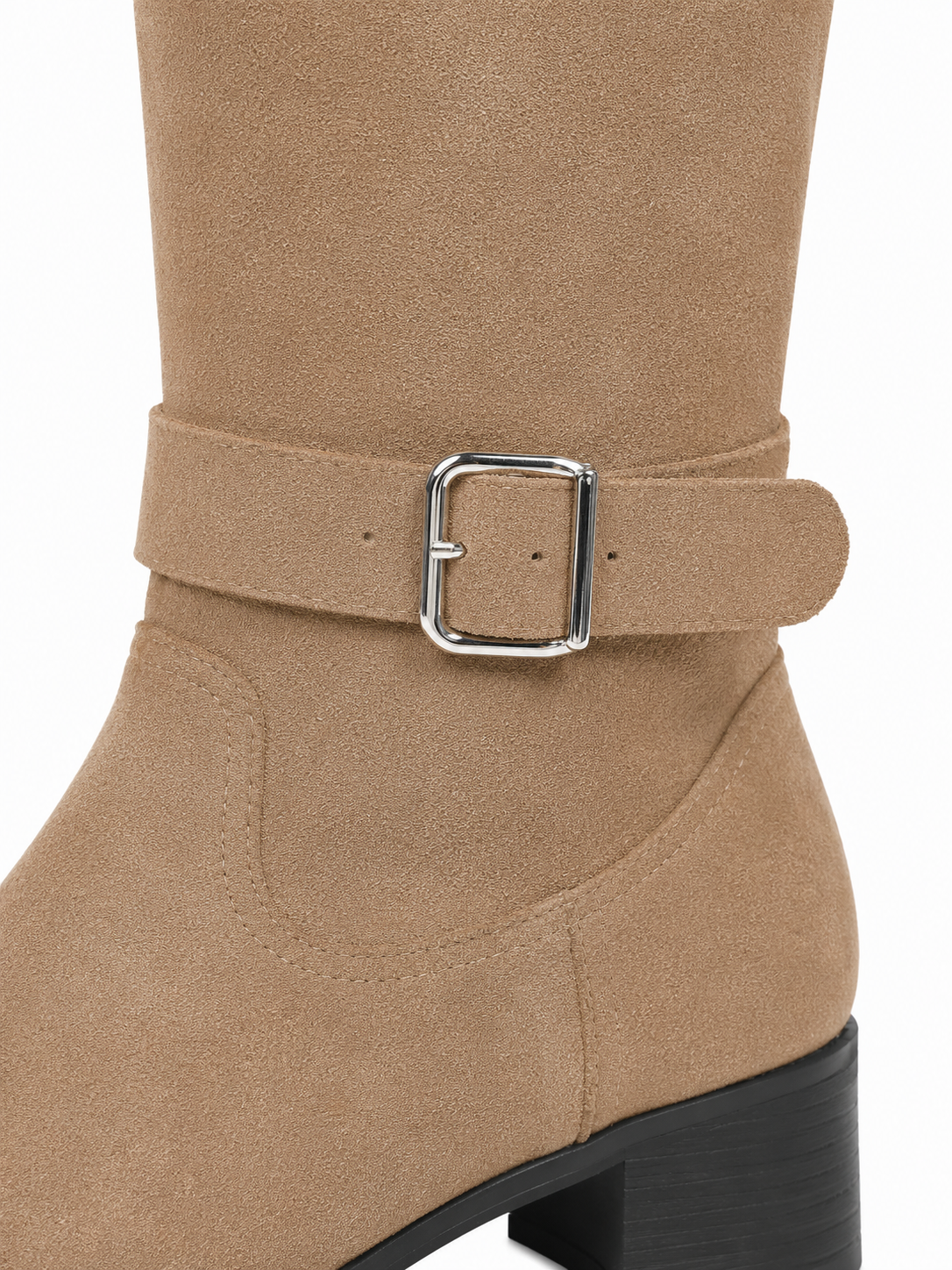 Bottes Femme Mollets Large en Daim - Amalia