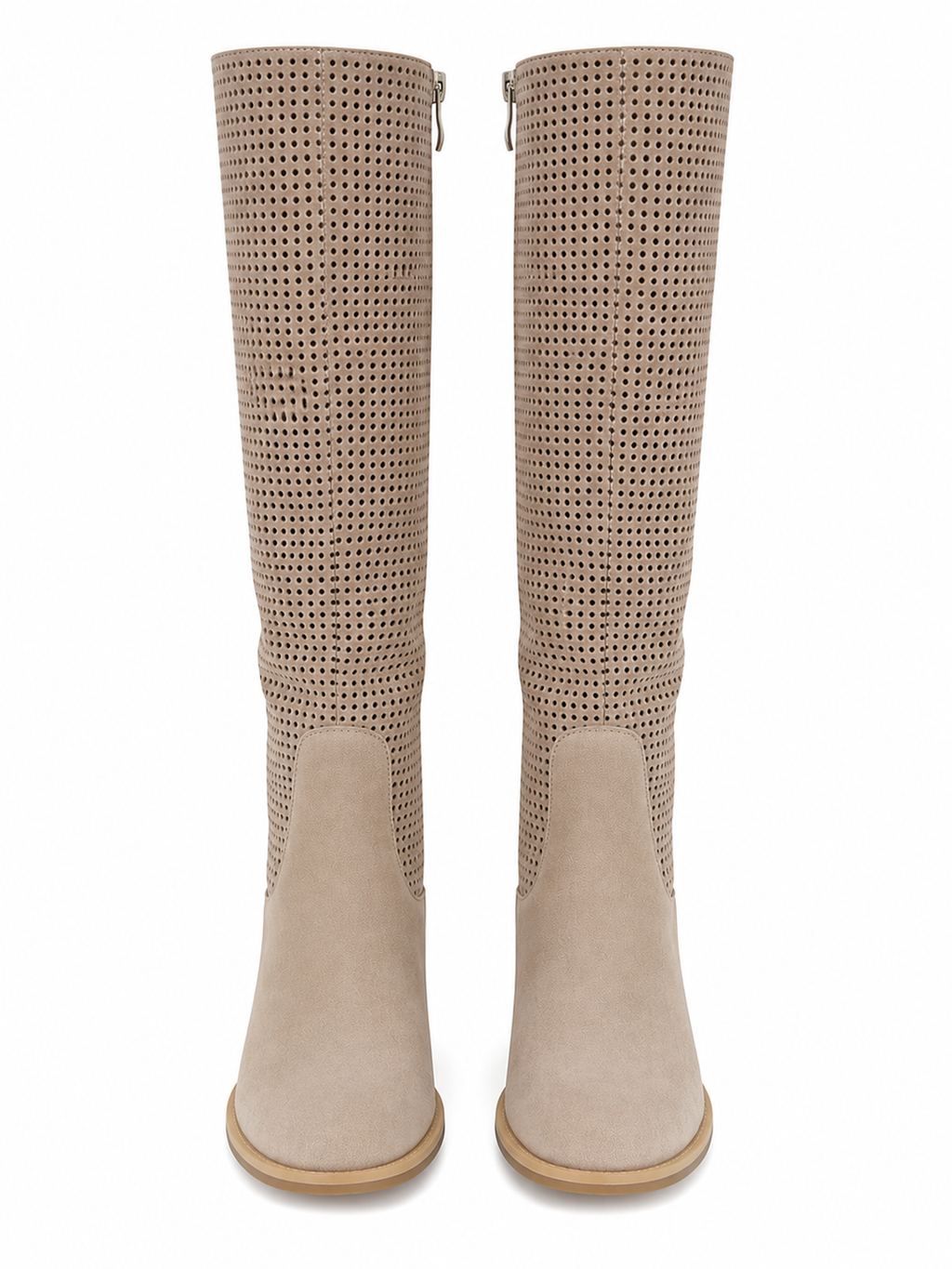 Bottes Femme Mollets Large en Daim - Celeste