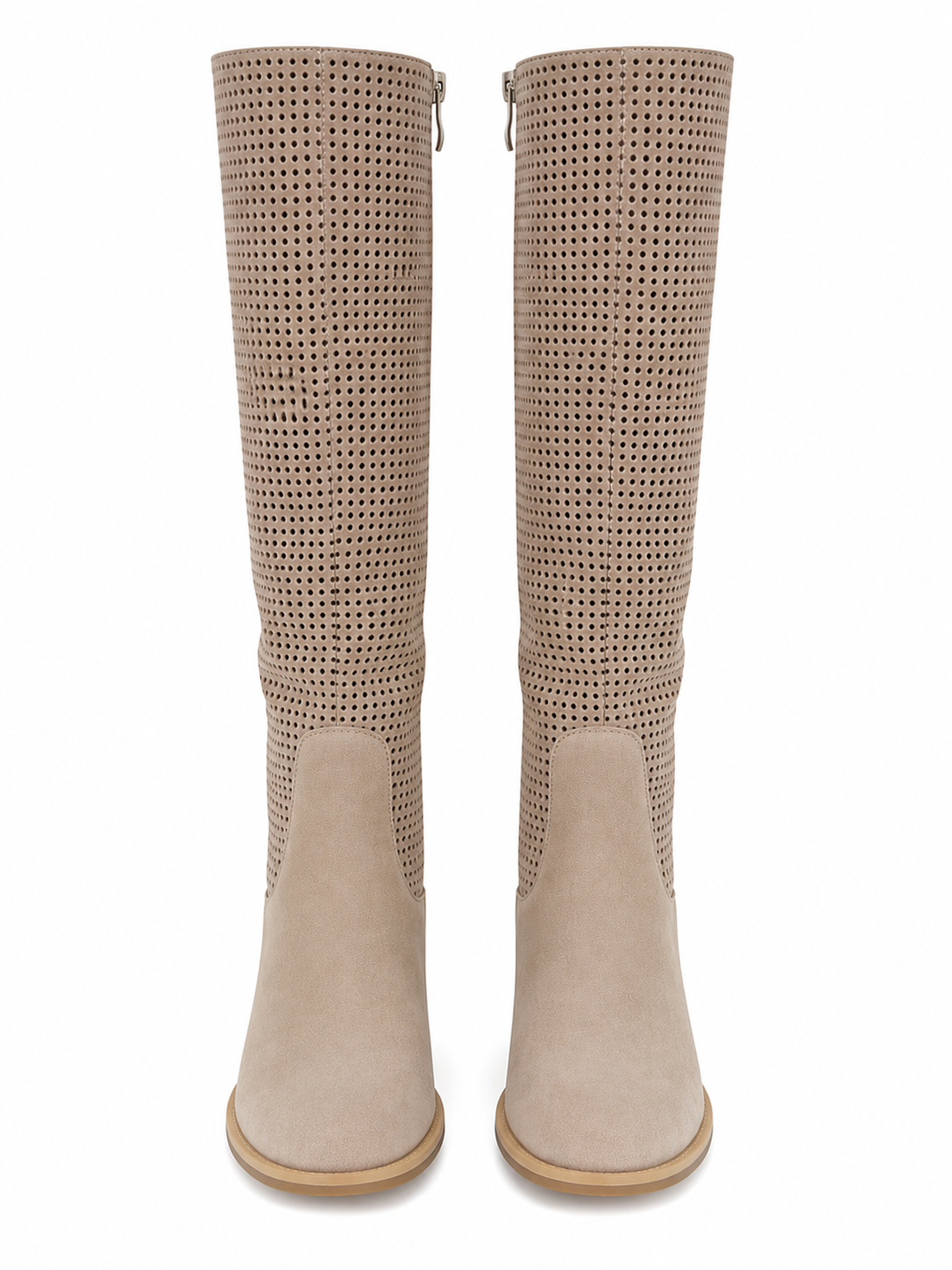 Bottes Femme Mollets Large en Daim - Celeste