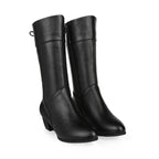 Bottes Femme Mi Mollet en Cuir - LYA
